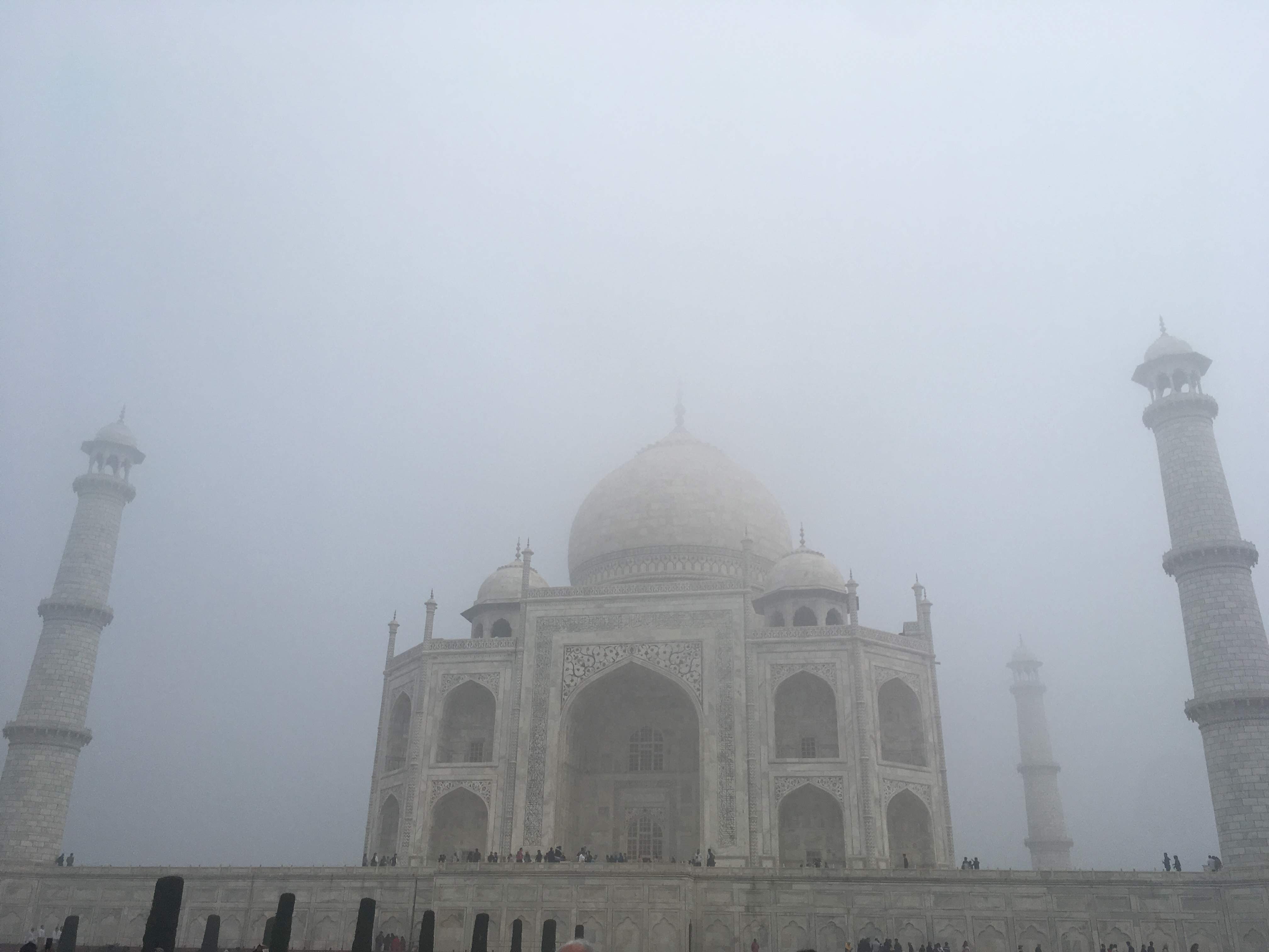 Taj Mahal in the mist